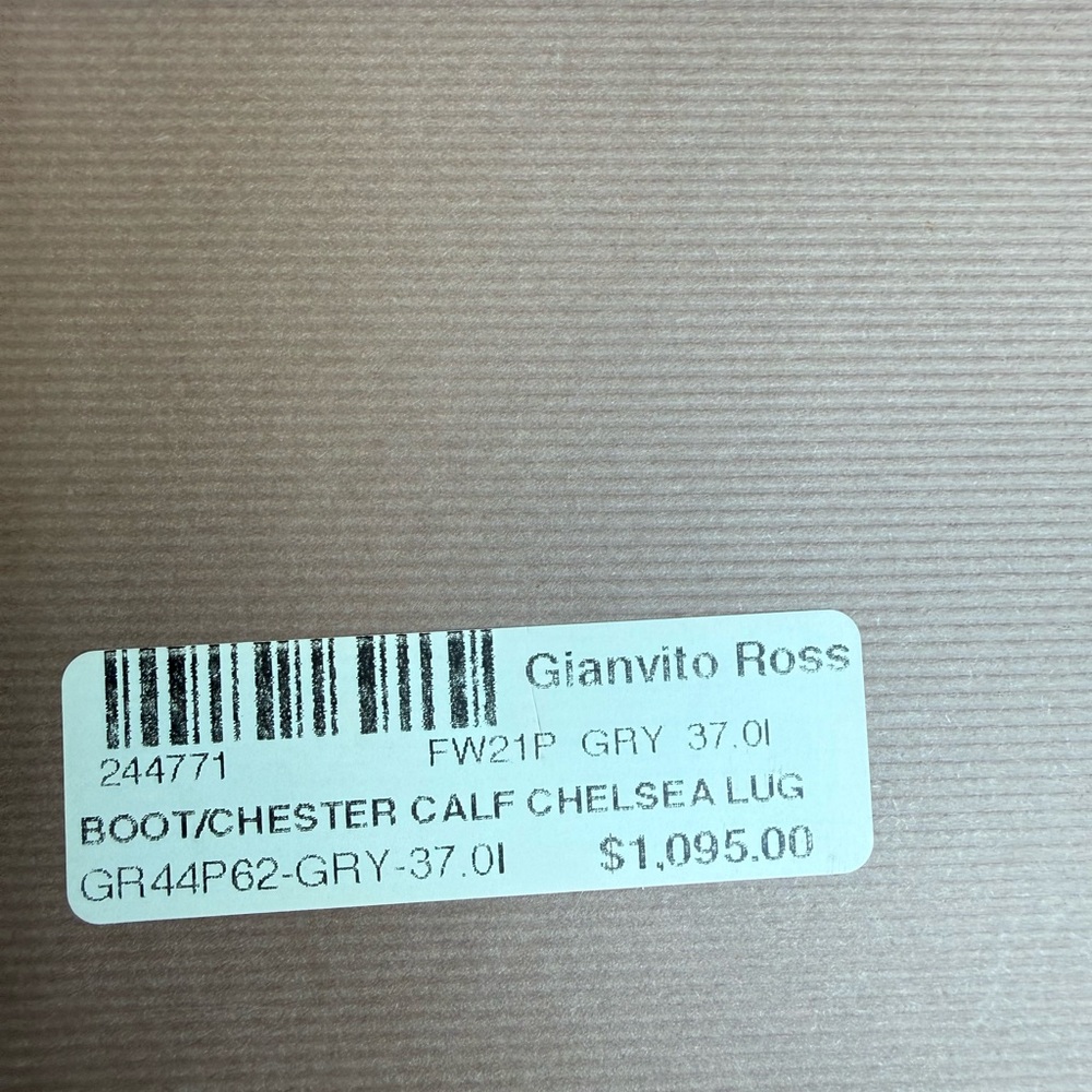 Gianvito Rossi Grey Chester Leather Chelsea Boots - Picture 7 of 7